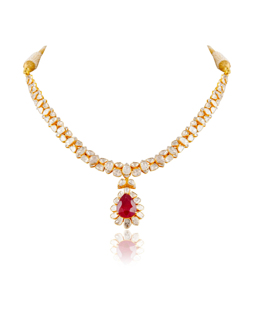 Delina Polki And Diamond Necklace
