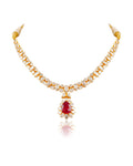 Delina Polki And Diamond Necklace