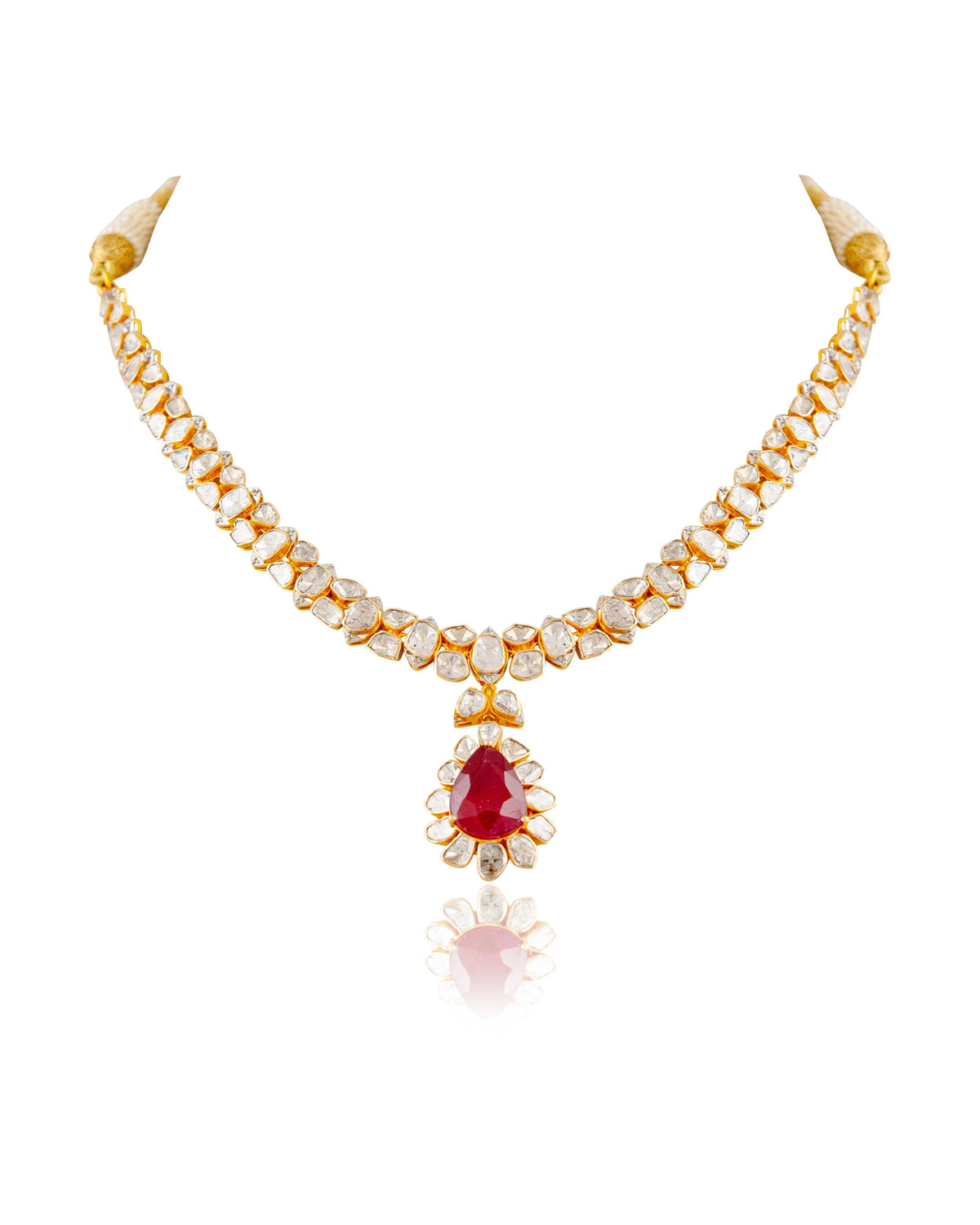 Delina Polki And Diamond Necklace