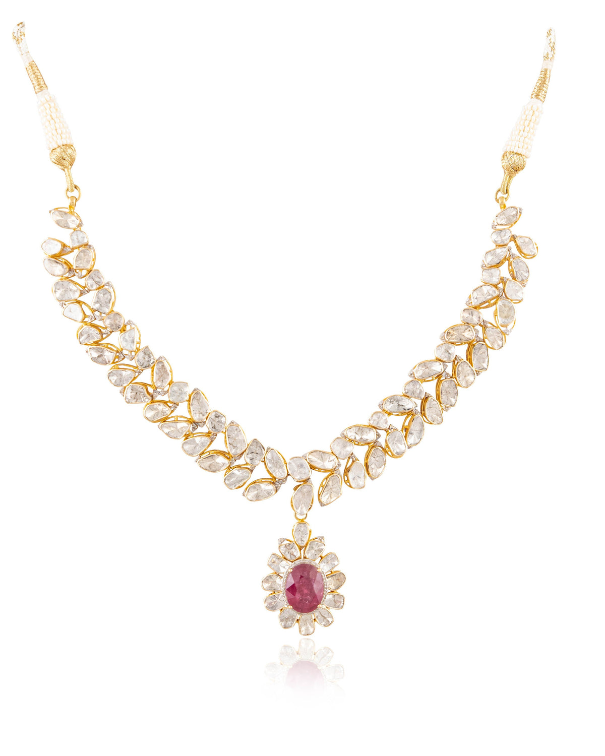 Tina Polki And Diamond Necklace