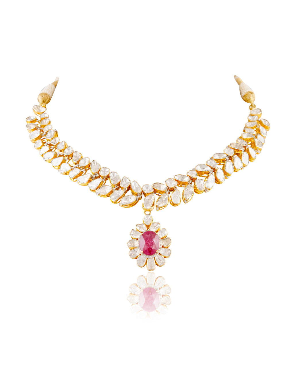 Tina Polki And Diamond Necklace