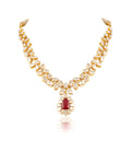 Mahera Polki And Diamond Necklace