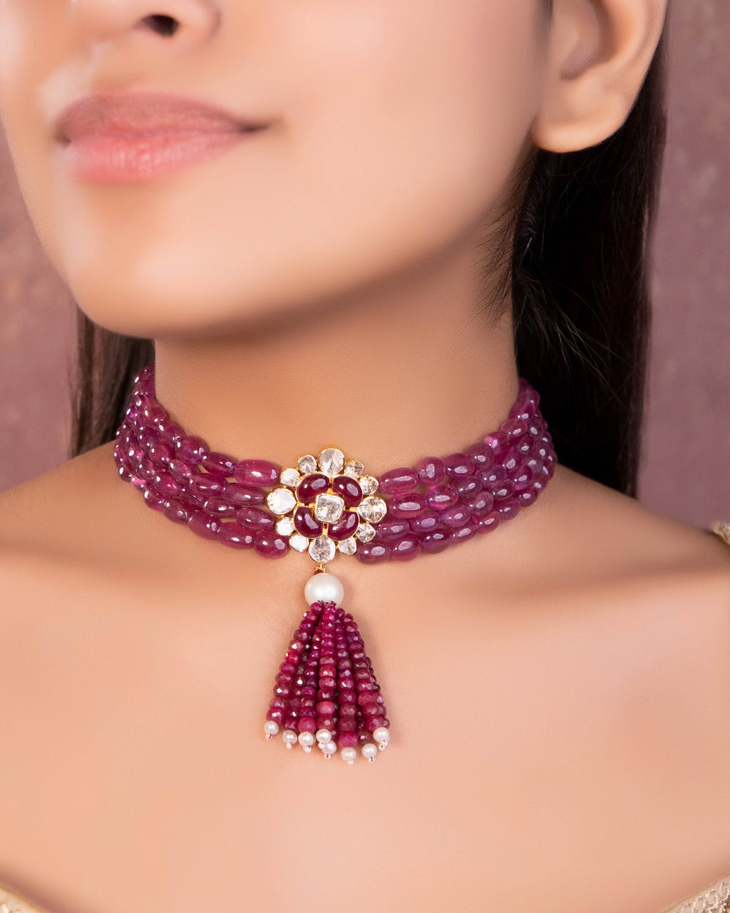 Nadia Polki Bead Choker