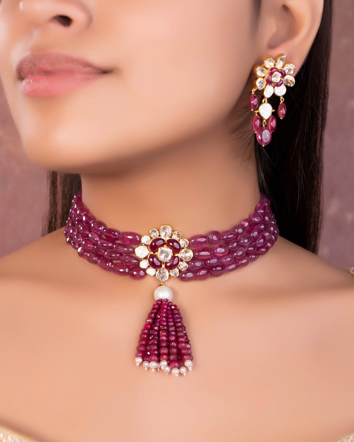 Nadia Polki Bead Choker
