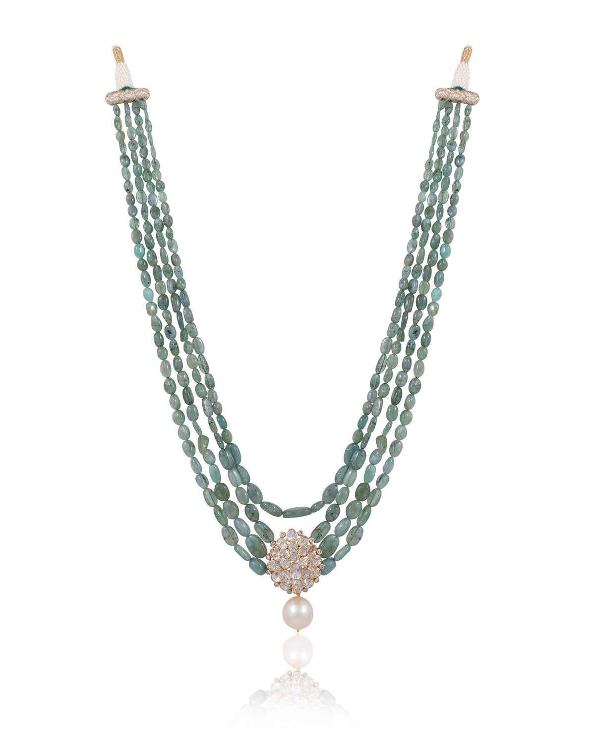 Kimberly Polki And Diamond Bead Pendant