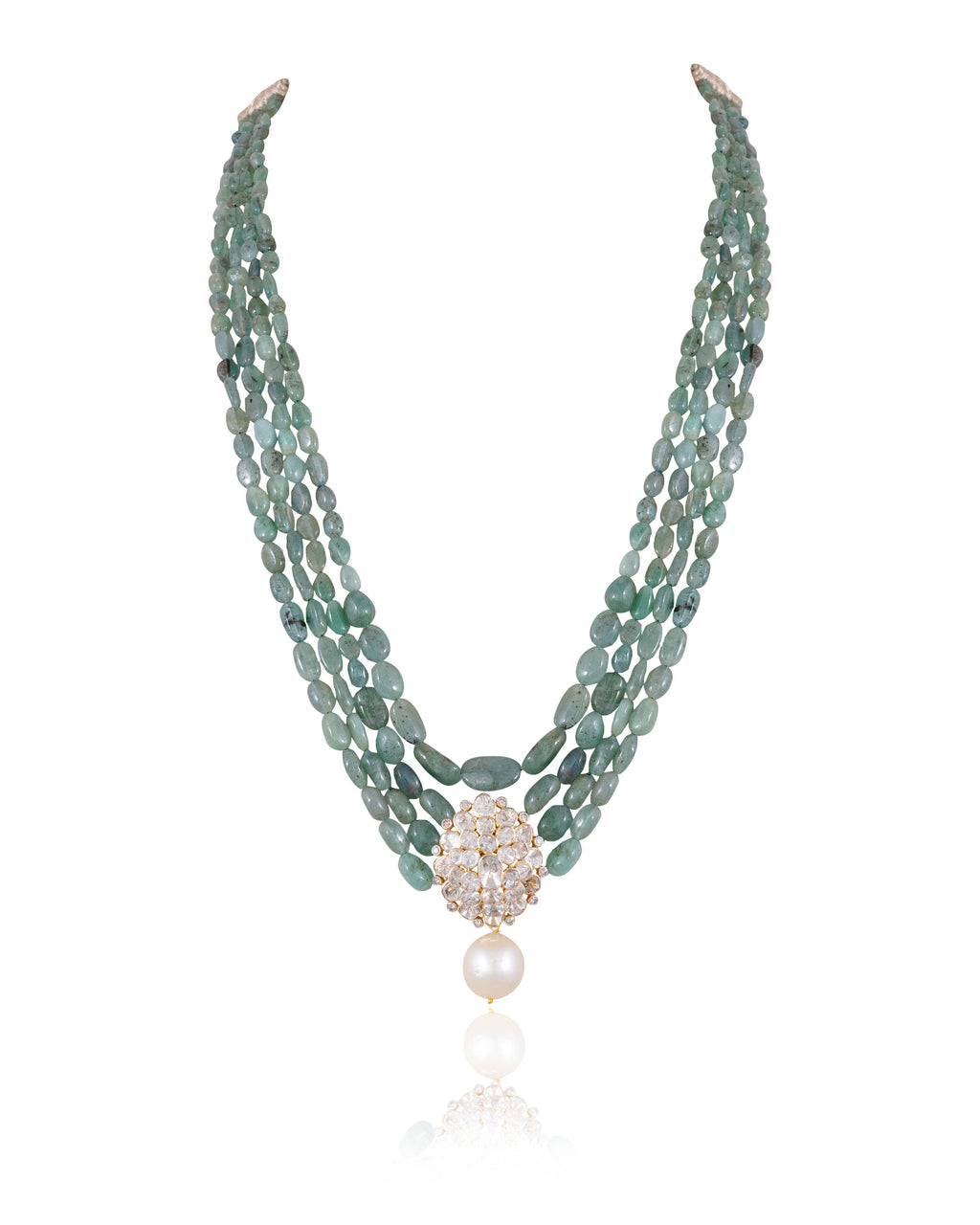Kimberly Polki And Diamond Bead Pendant