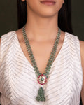Ella Polki And Diamond Bead Pendant