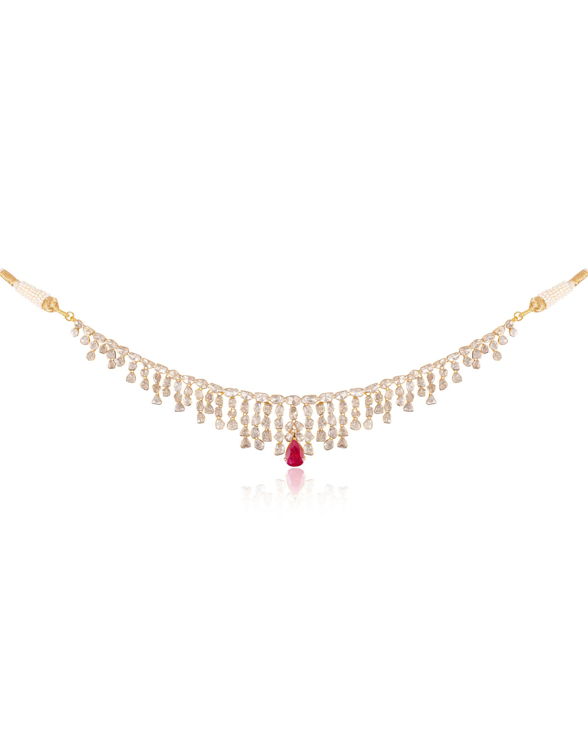 Diya Polki Necklace