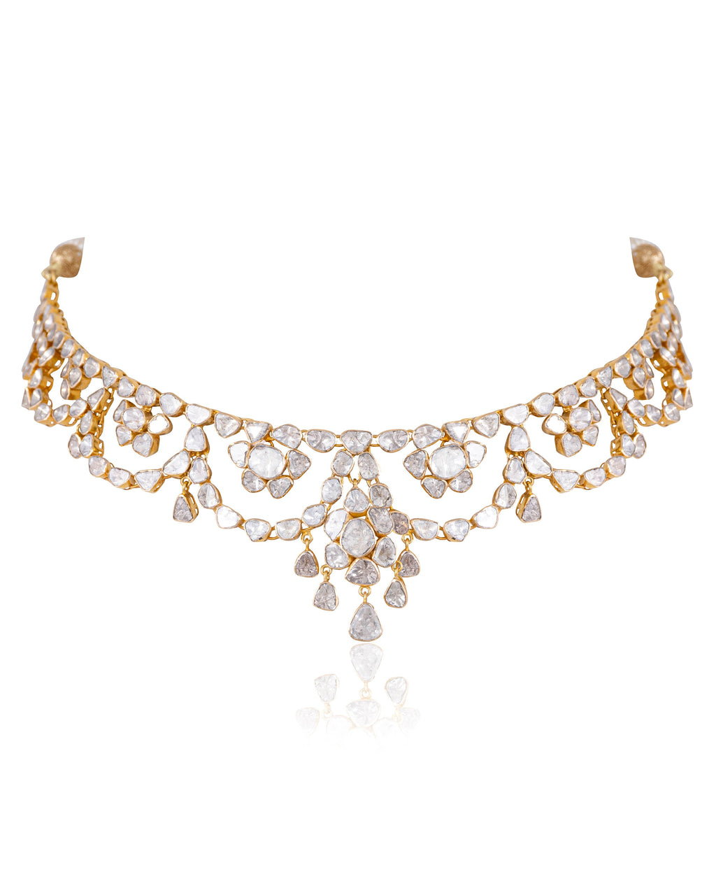 Zanaida Necklace And Saloni Necklace Polki Set