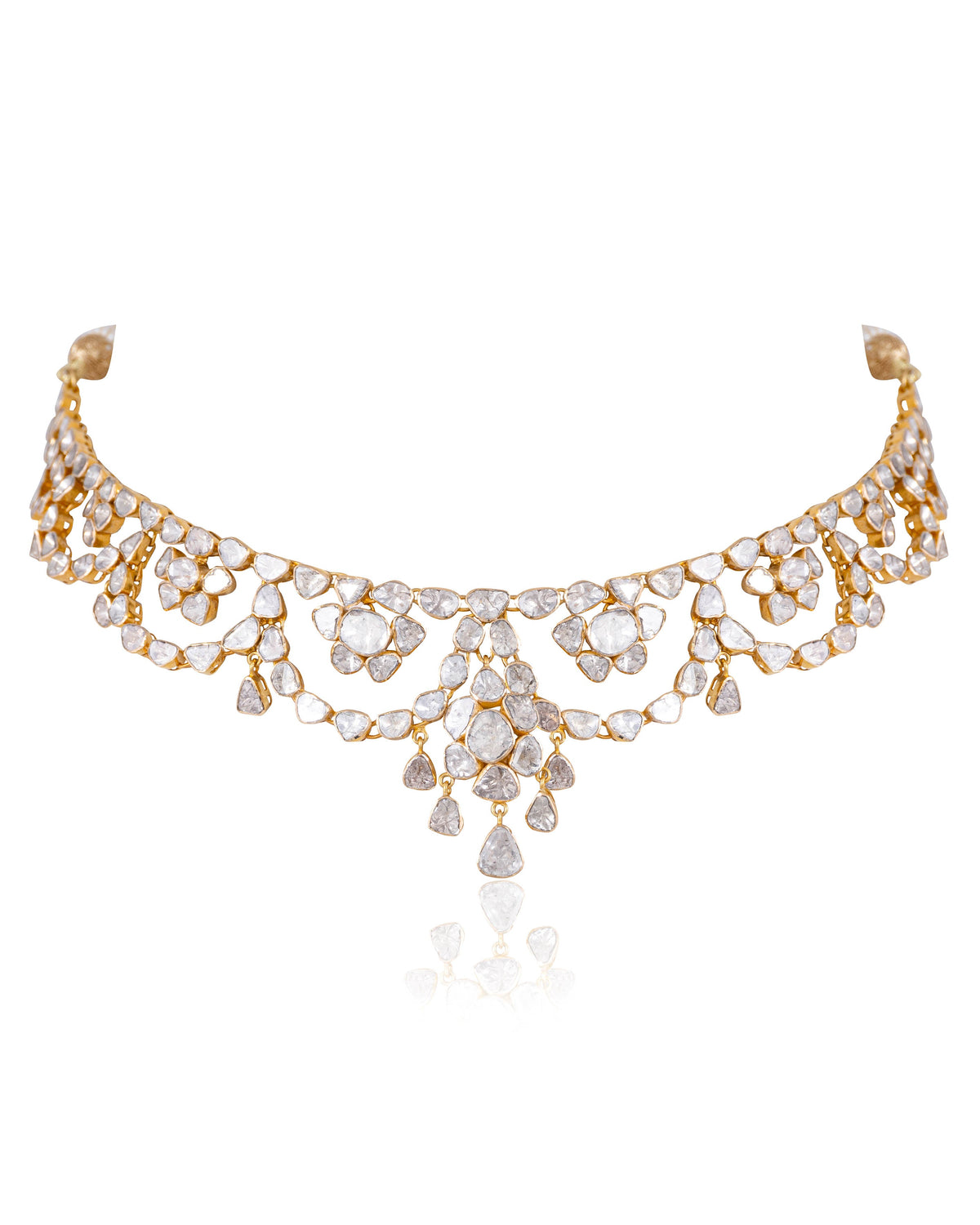 Zanaida Necklace And Saloni Necklace Polki Set