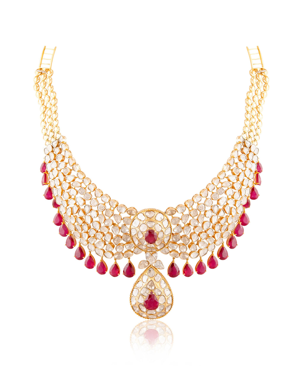 Zeenat Aman - Adya Polki And Diamond Necklace