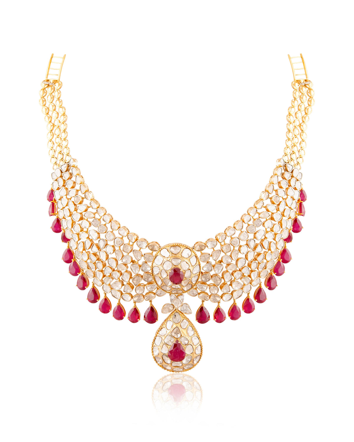 Zeenat Aman - Adya Polki And Diamond Necklace