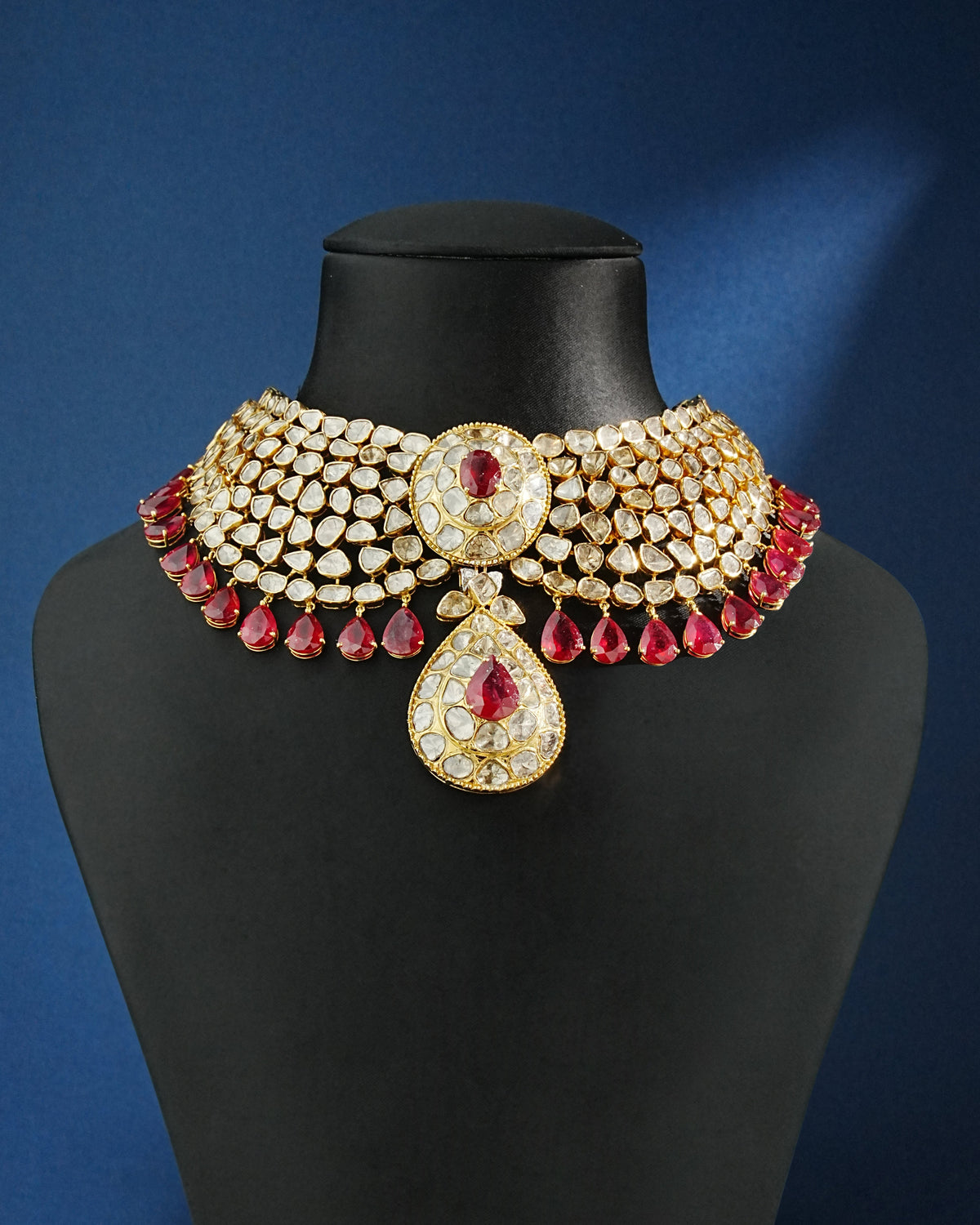 Zeenat Aman - Adya Polki And Diamond Necklace