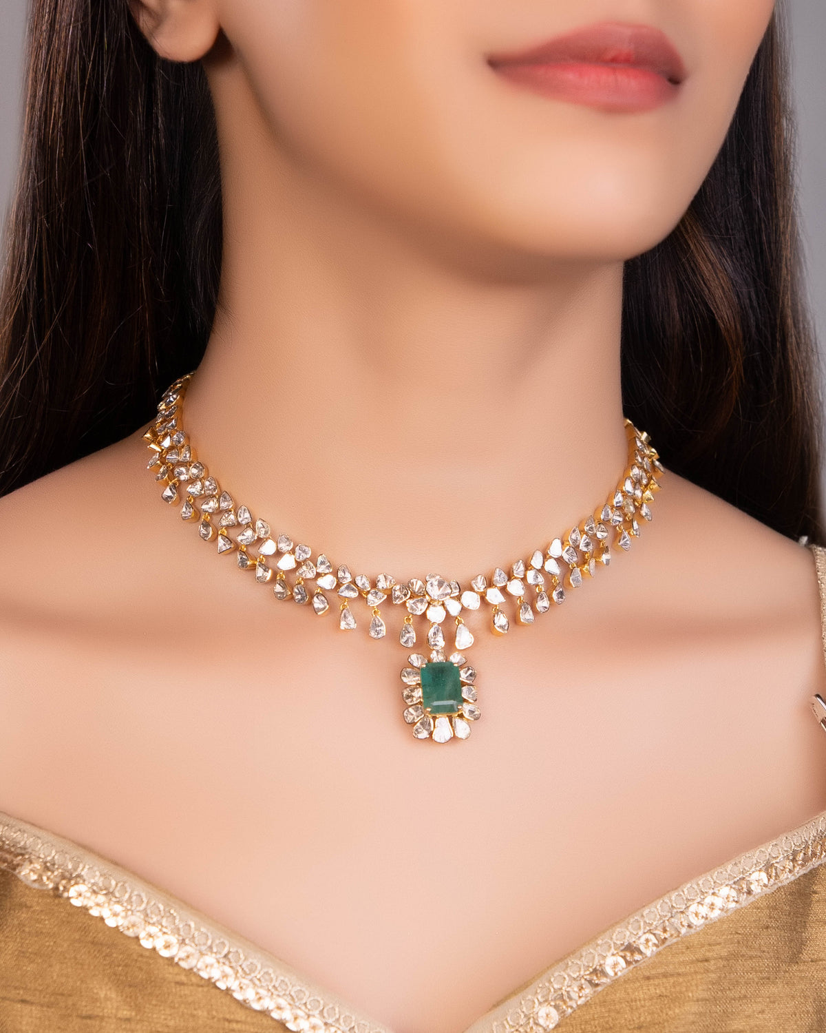Daisy Polki Necklace