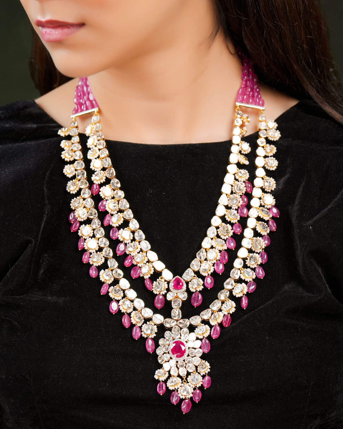 Ezra Polki And Diamond Long Necklace