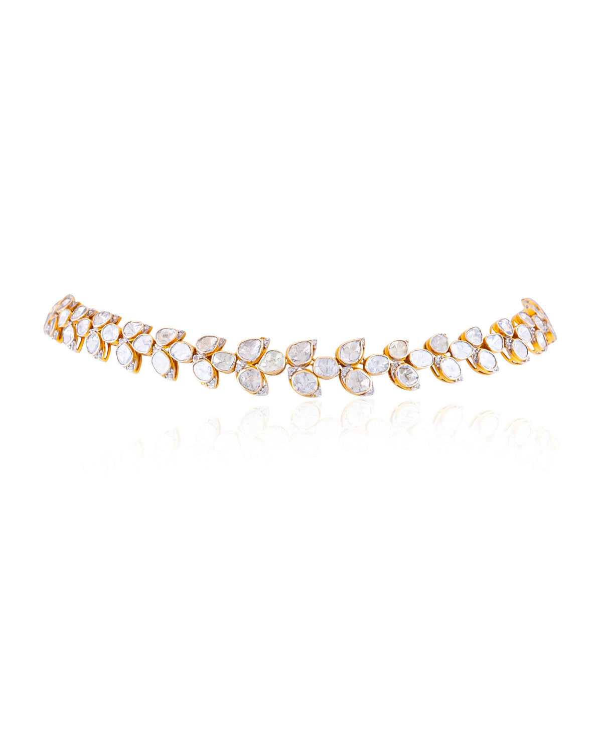 Gauri Polki And Diamond Necklace