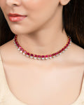 Rutuja Polki And Diamond Necklace