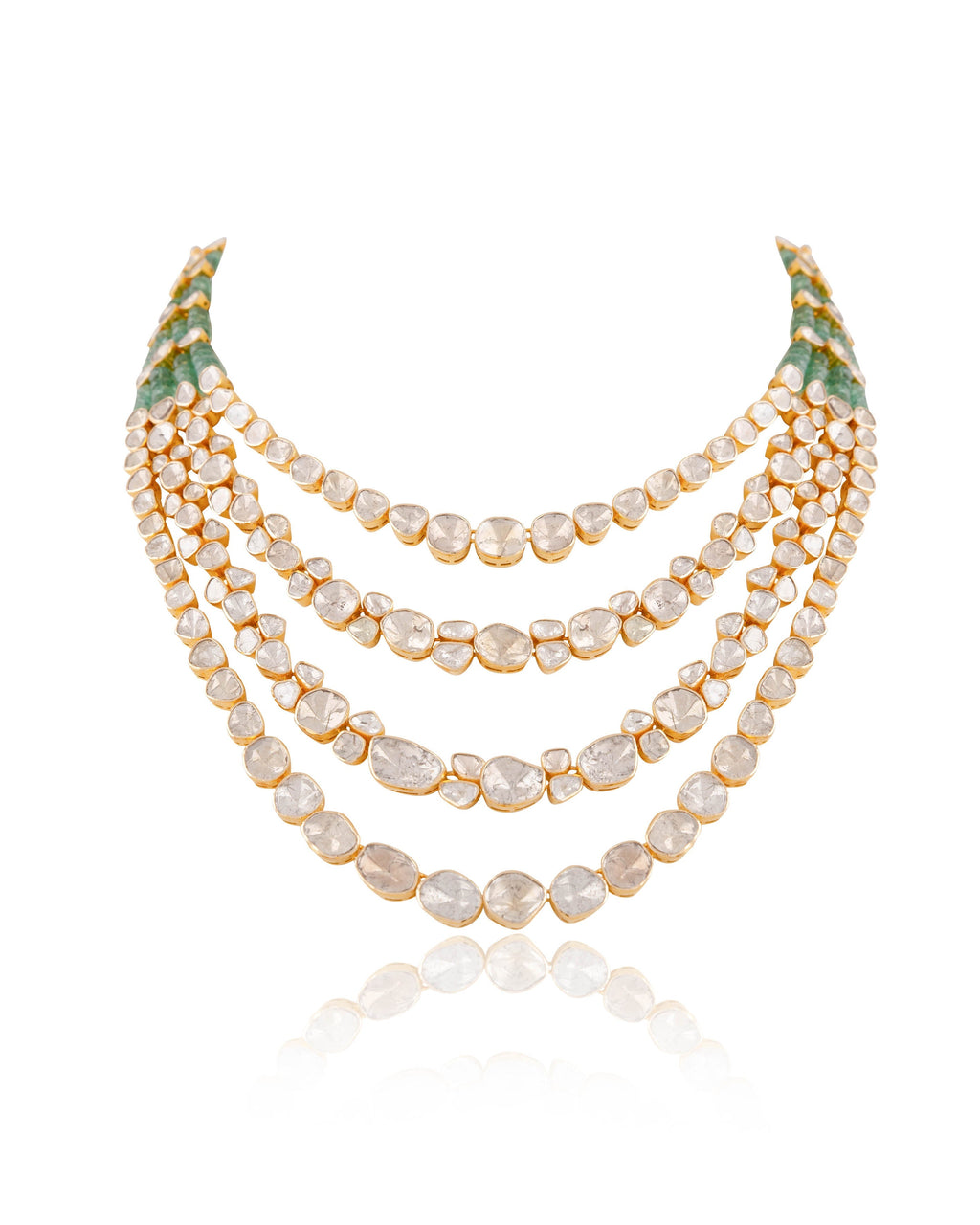 Radha Polki And Diamond Long Necklace