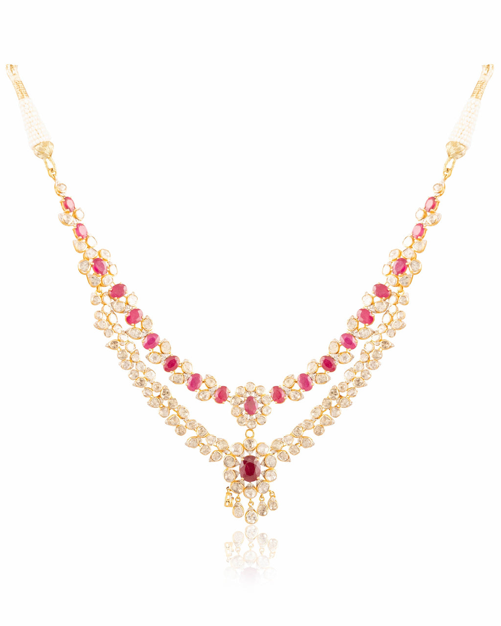 Vinita Polki And Diamond Necklace