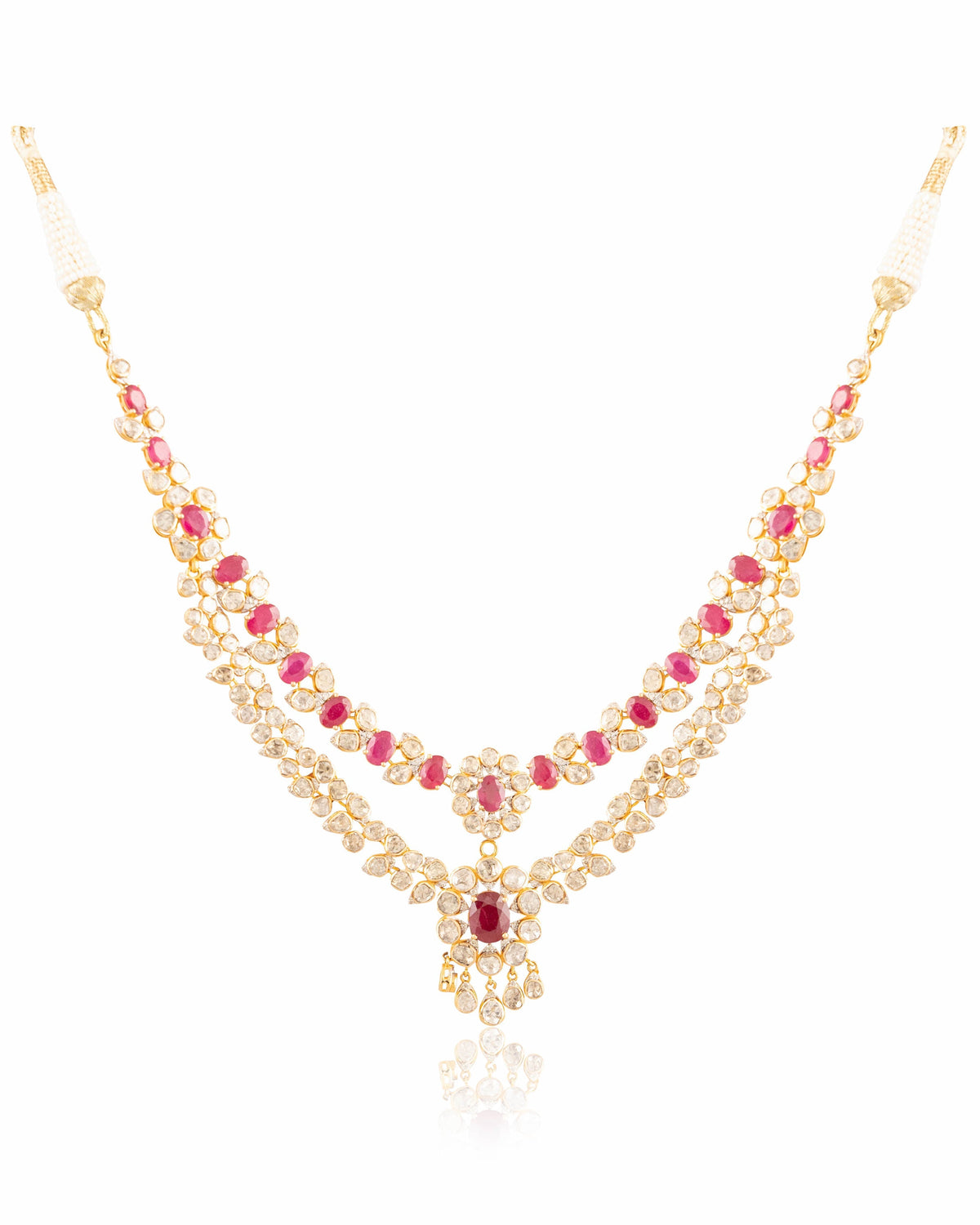 Vinita Polki And Diamond Necklace