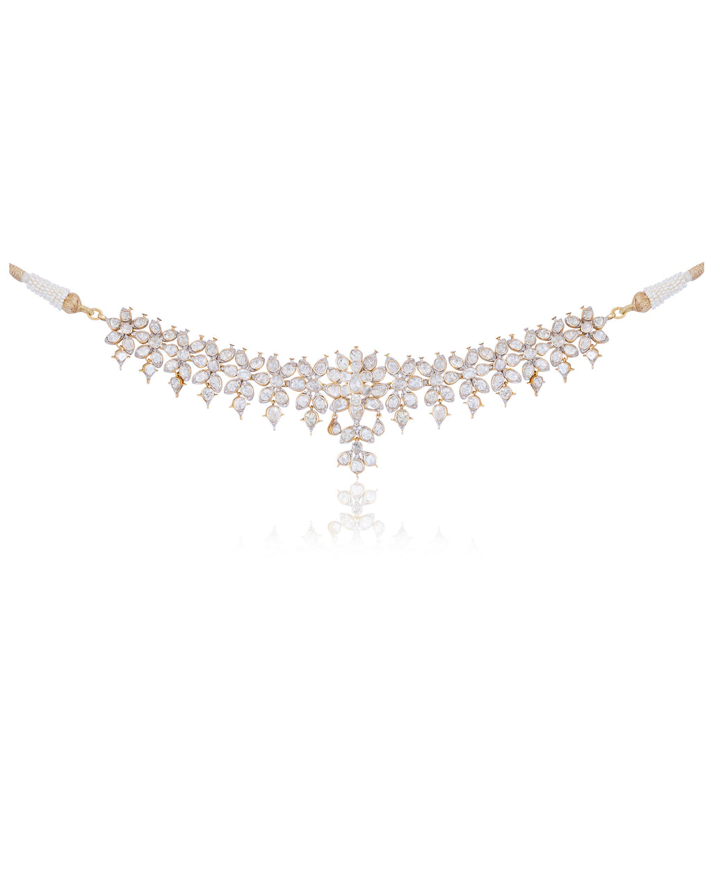 Zavera Polki And Diamond Necklace