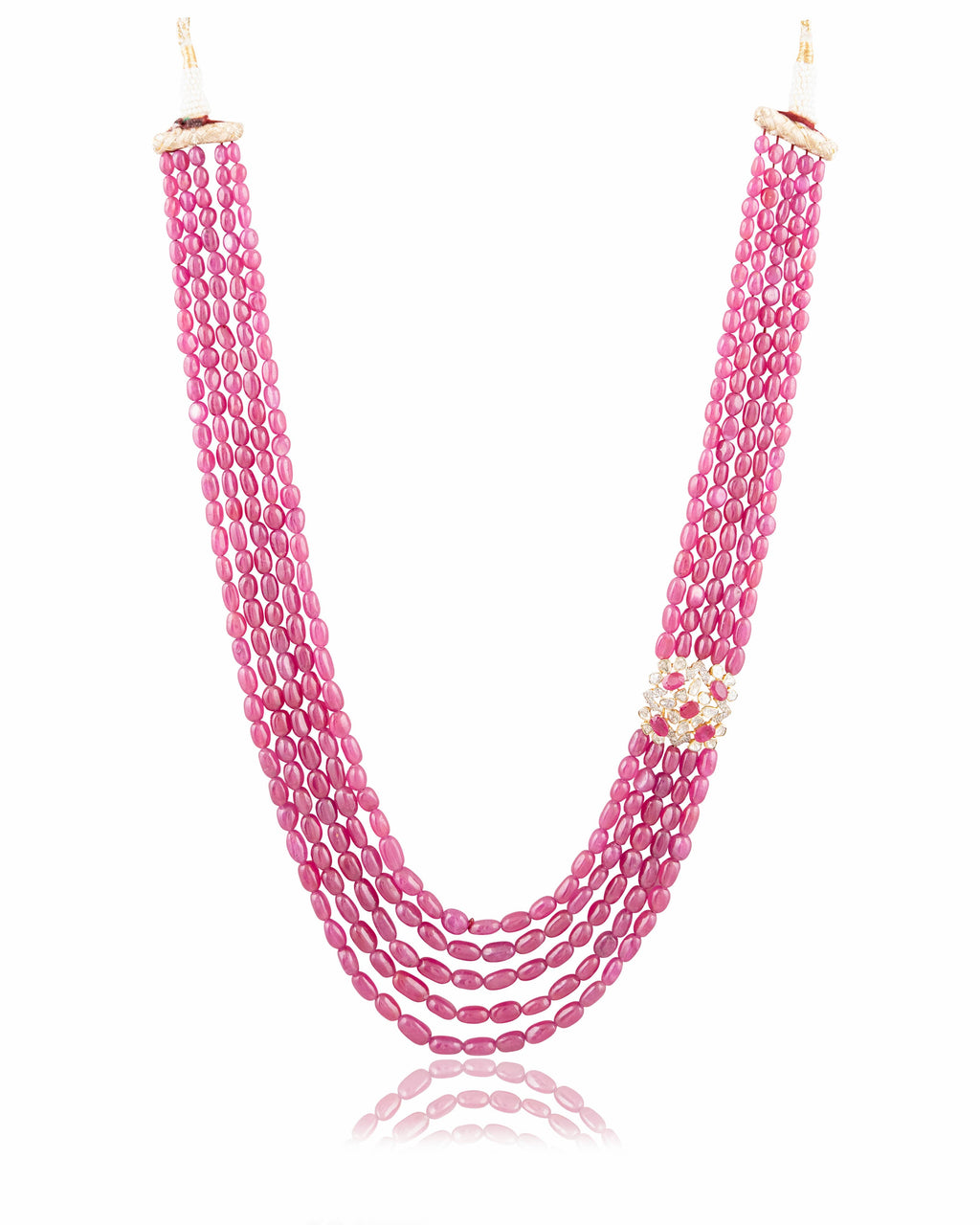Naila Polki And Diamond Bead Pendant