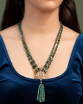 Aisha Polki And Diamond Bead Pendant