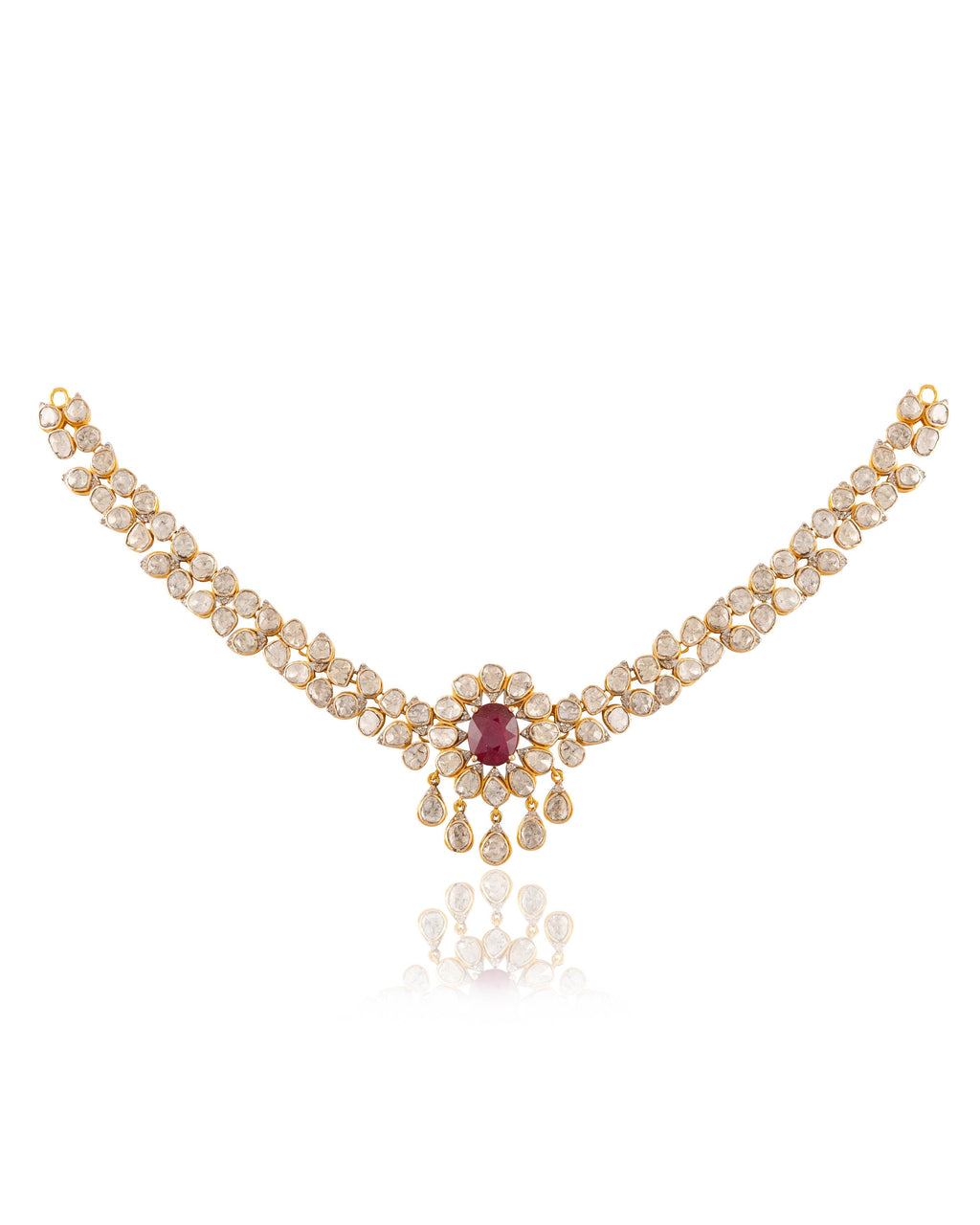 Zelina Polki And Diamond Necklace