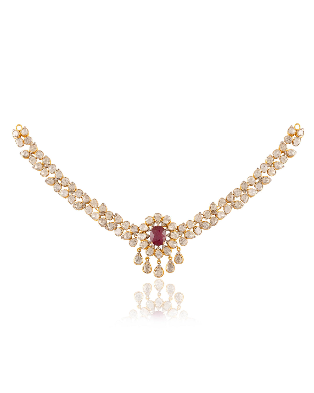 Zelina Polki And Diamond Necklace