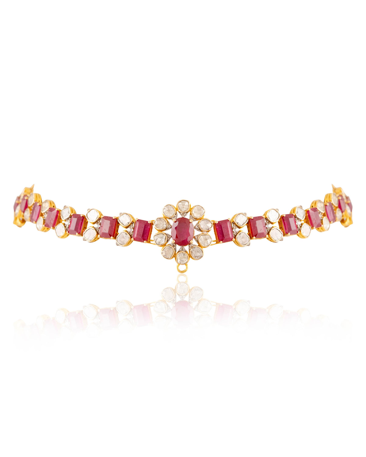 Zelina Polki And Diamond Necklace