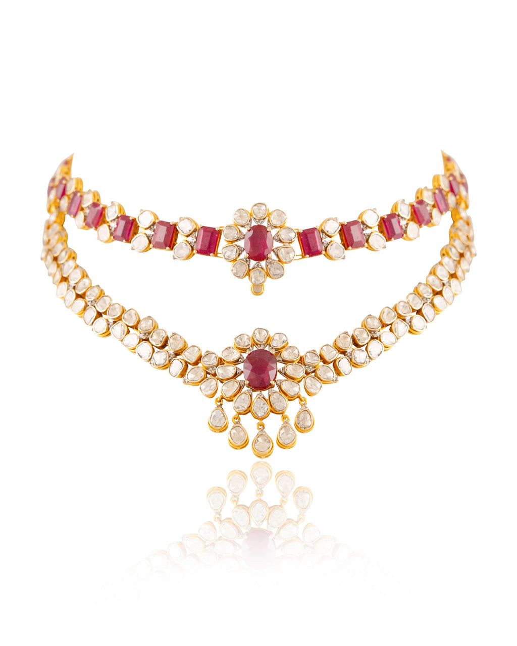 Zelina Polki And Diamond Necklace