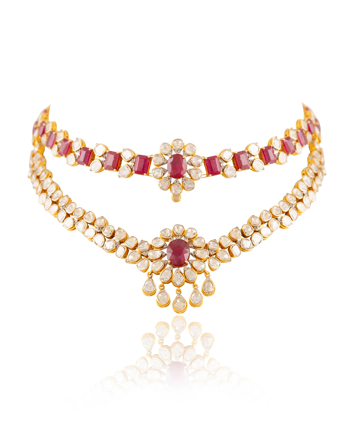 Zelina Polki And Diamond Necklace