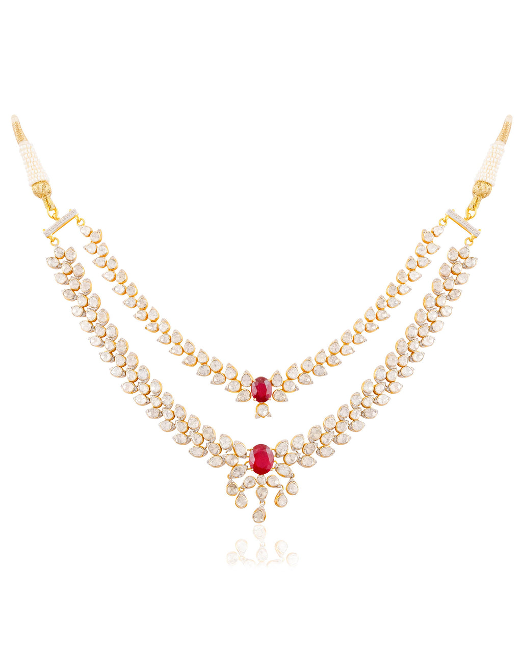 Bella Polki And Diamond Necklace