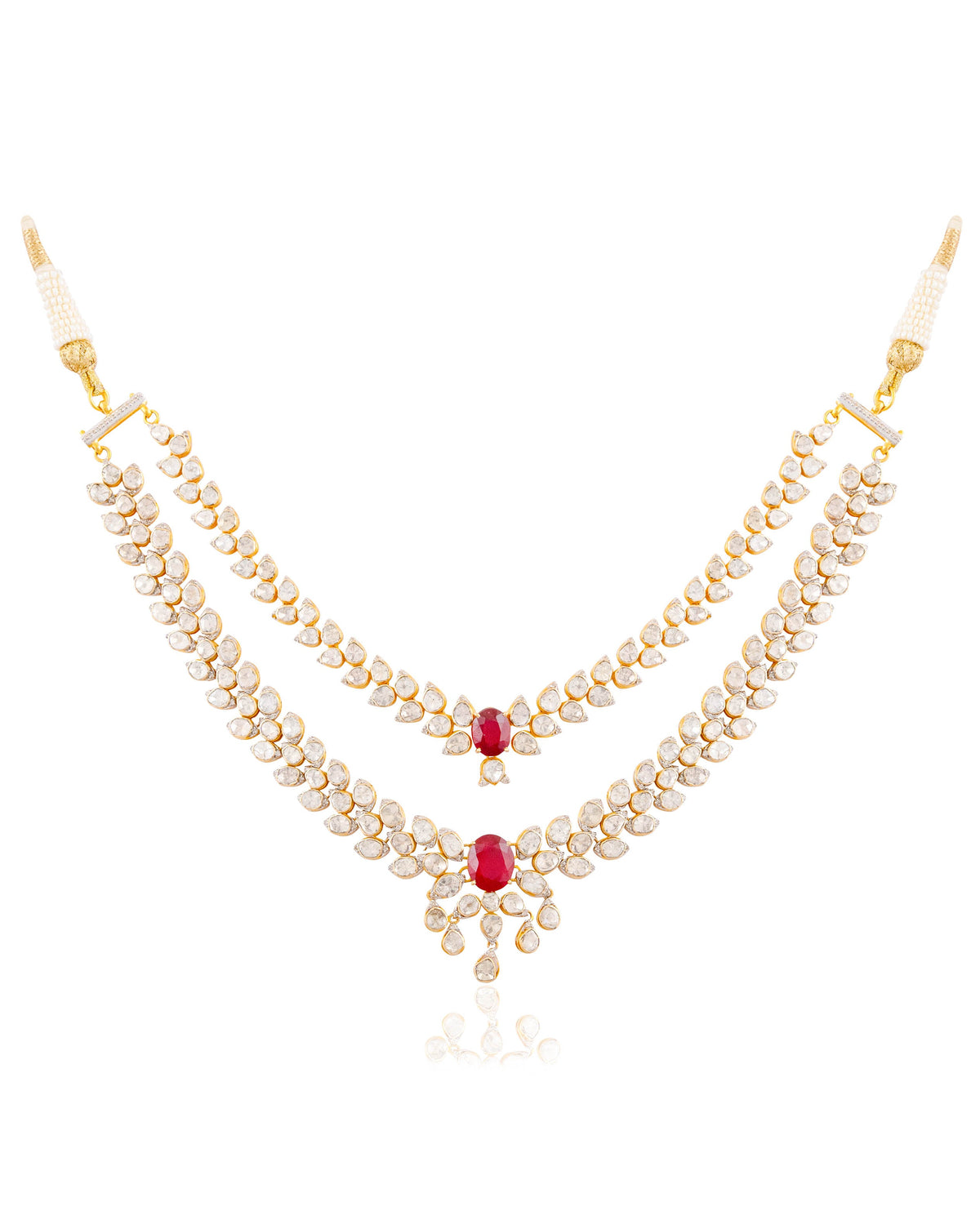 Bella Polki And Diamond Necklace