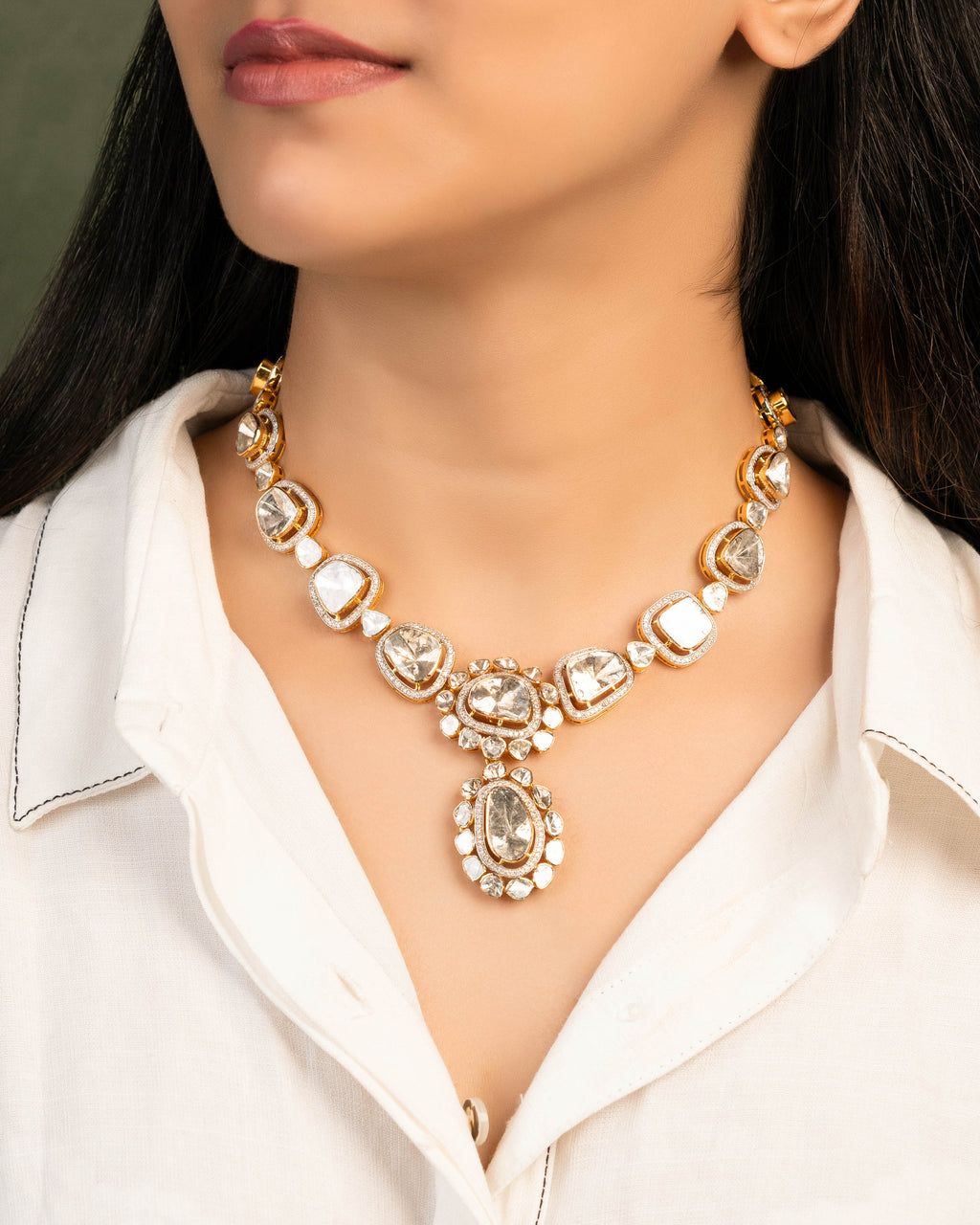 Shubhangi Bridal Polki And Diamond Set