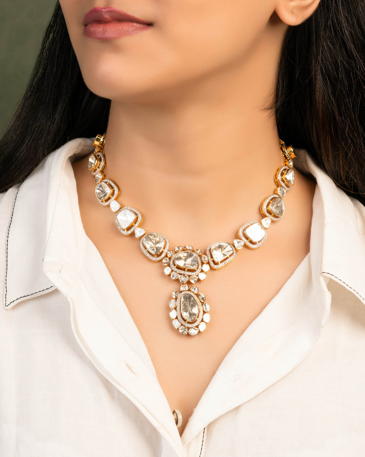 Shubhangi Bridal Polki And Diamond Set