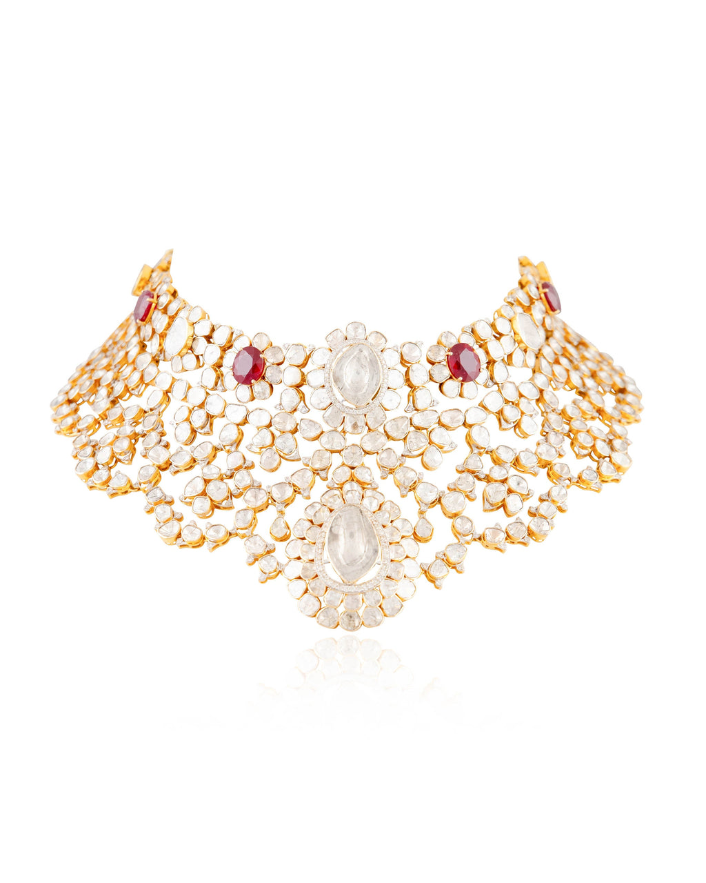 Vitanshi Polki And Diamond Necklace
