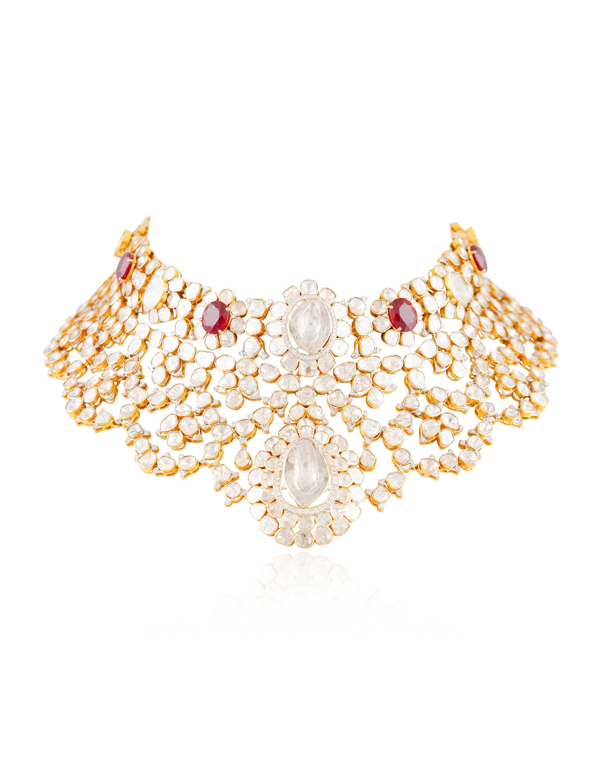 Vitanshi Polki And Diamond Necklace