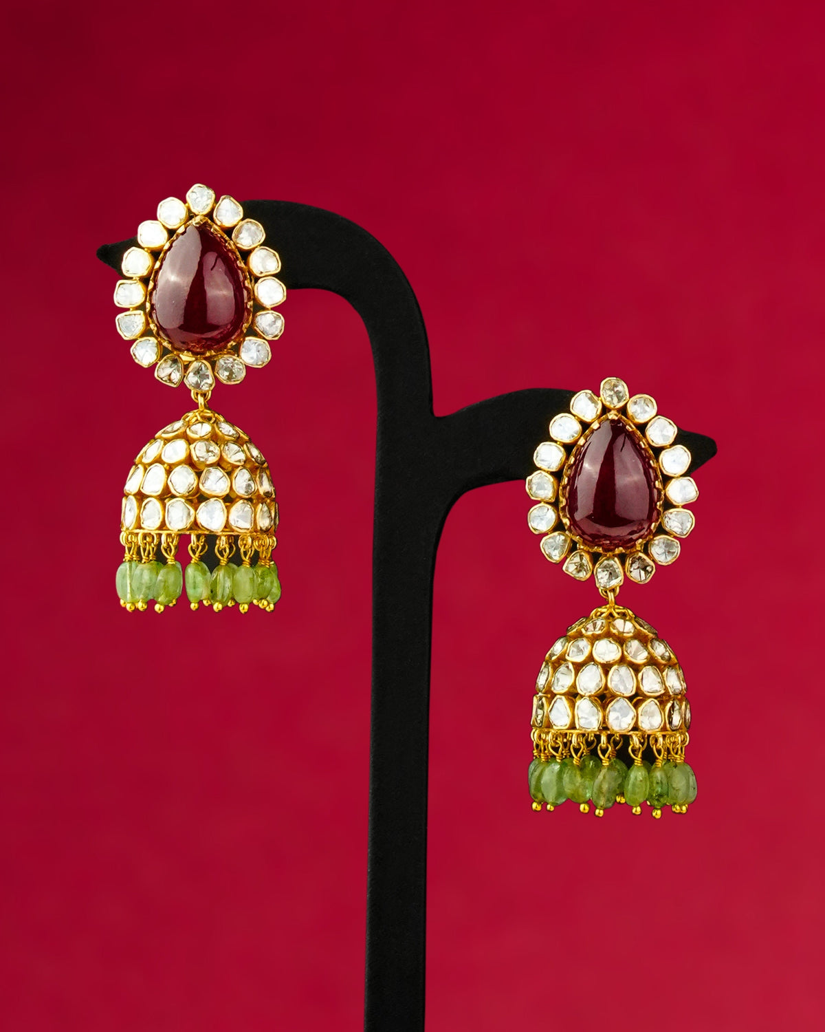 Nisha Polki Jhumkas