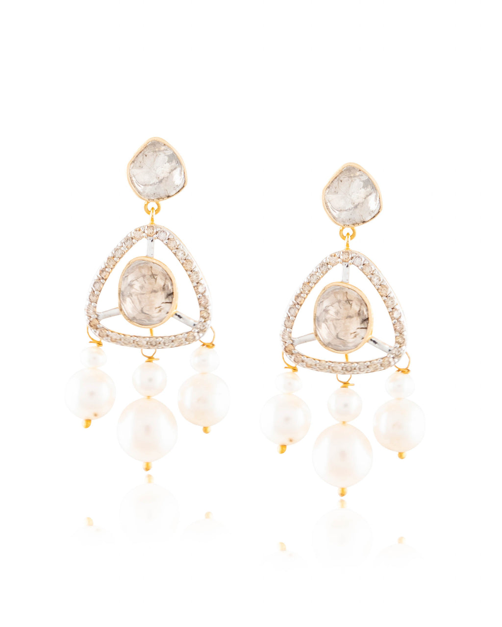 Samaira Choker And Tanmayi Long Earrings Polki And Diamond Set