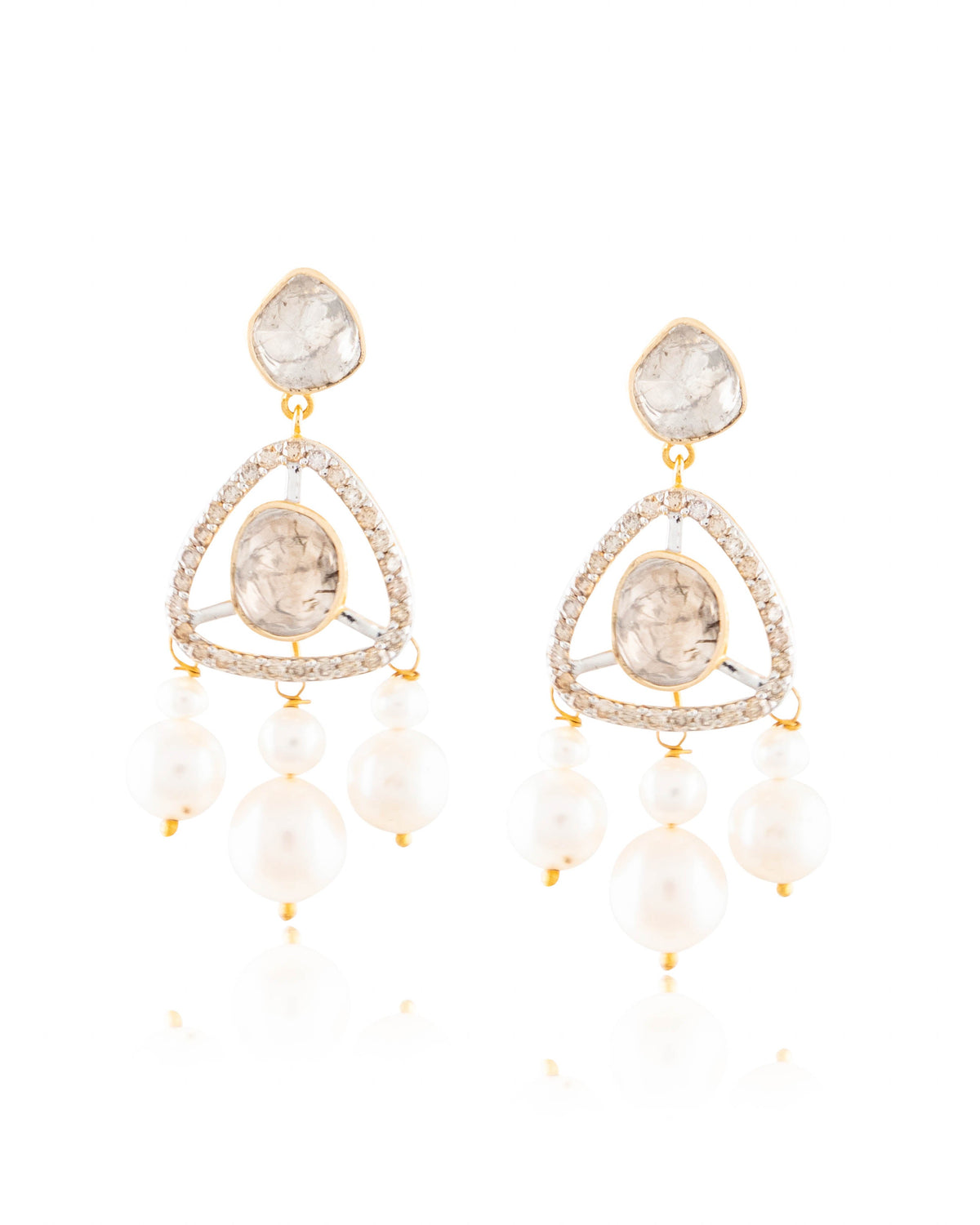 Samaira Choker And Tanmayi Long Earrings Polki And Diamond Set