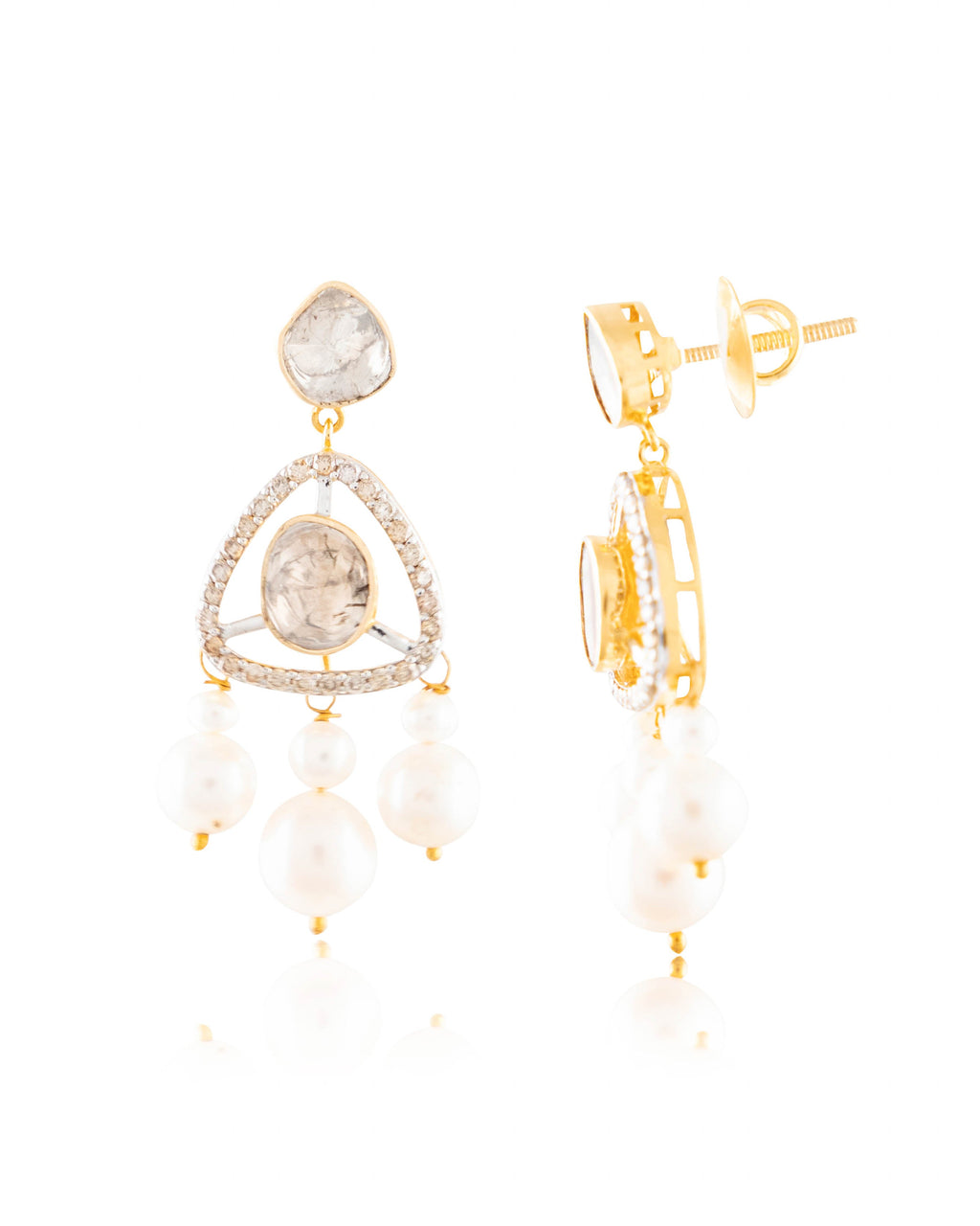 Samaira Choker And Tanmayi Long Earrings Polki And Diamond Set