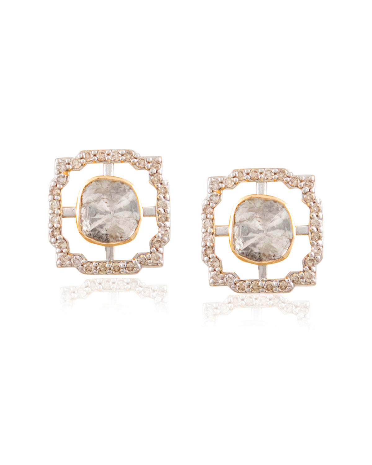 Priyanshi Pendant And Vidya Tops Polki And Diamond Set
