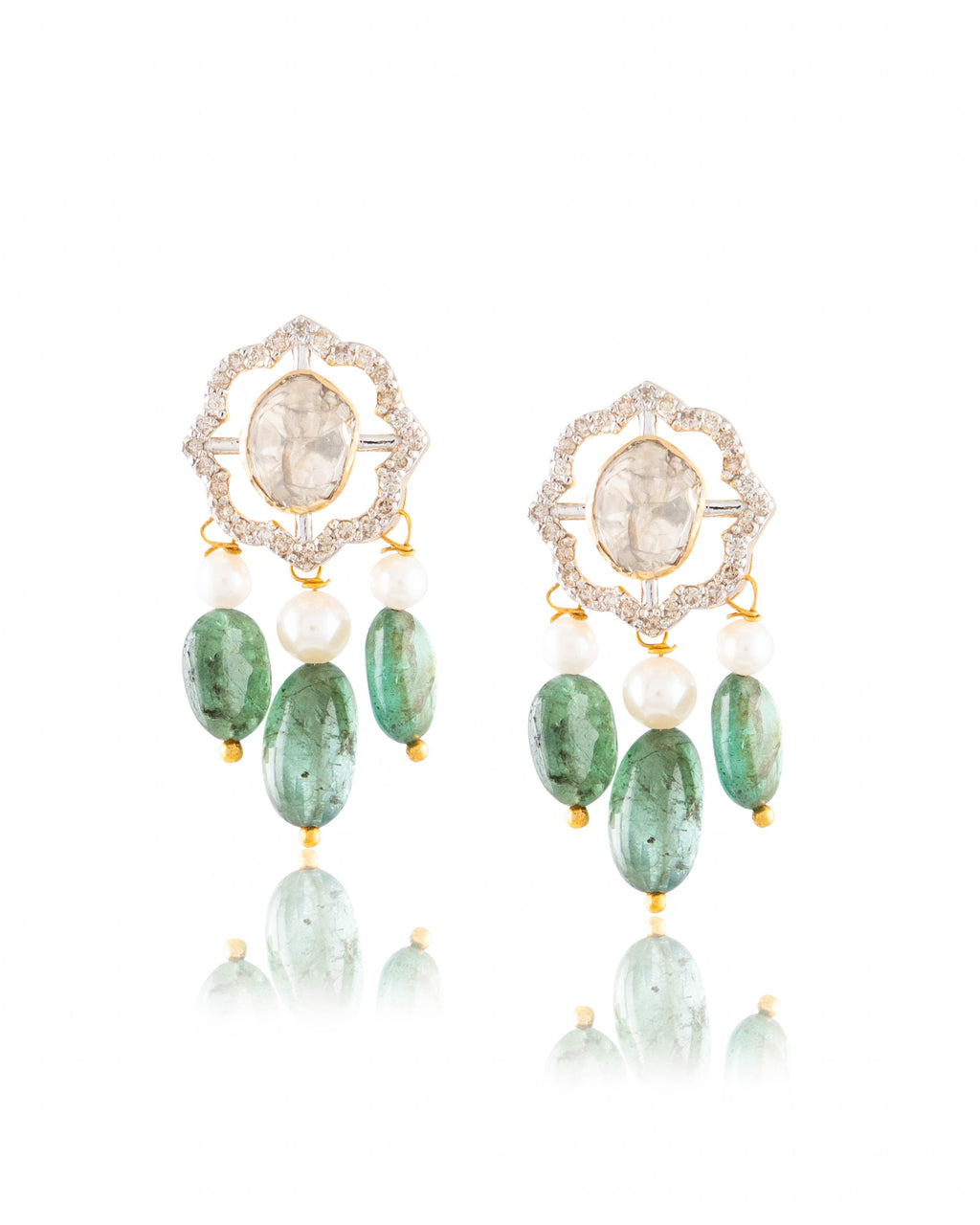 Sancheti Pendant And Anahita Tops Polki And Diamond Set