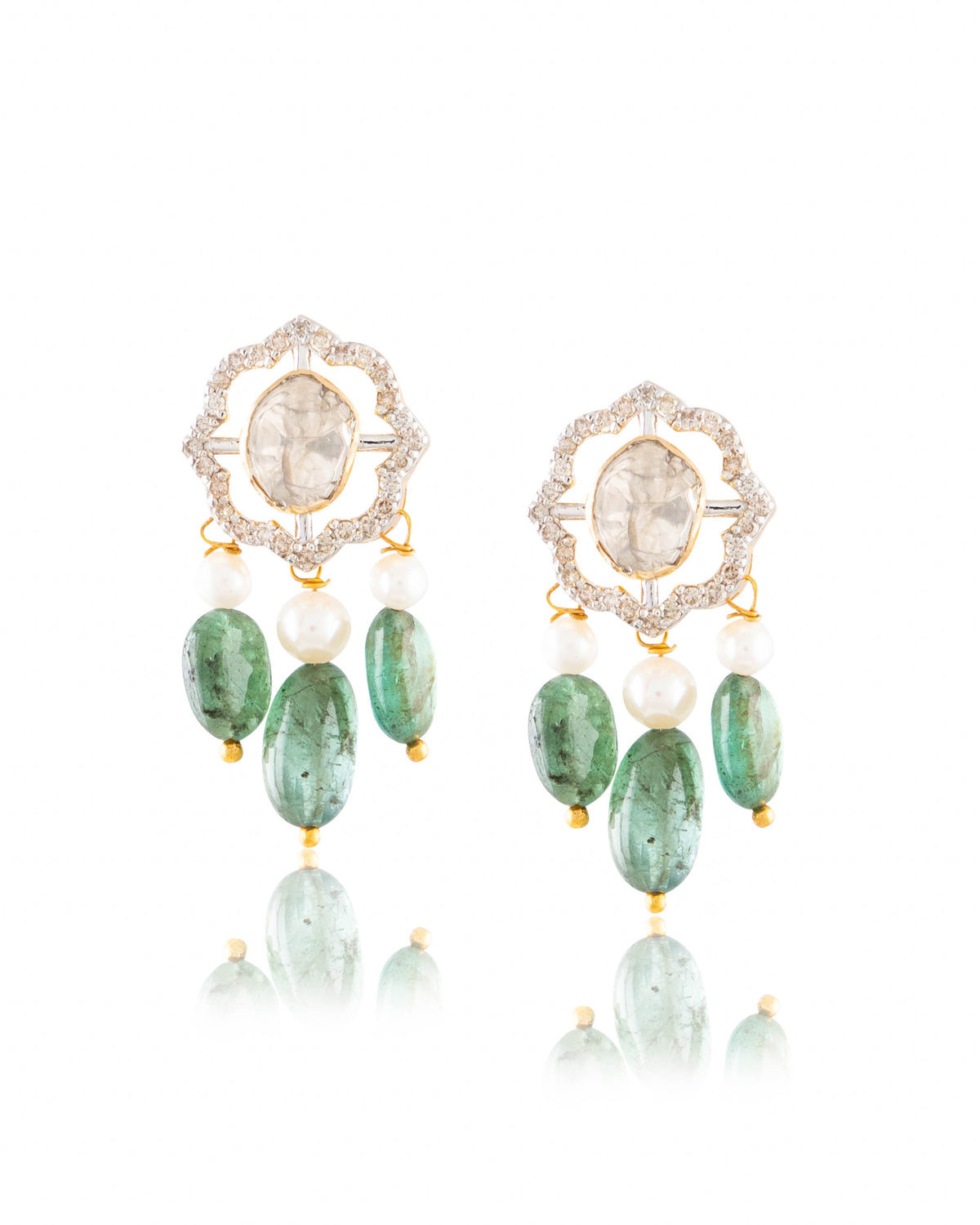 Sancheti Pendant And Anahita Tops Polki And Diamond Set