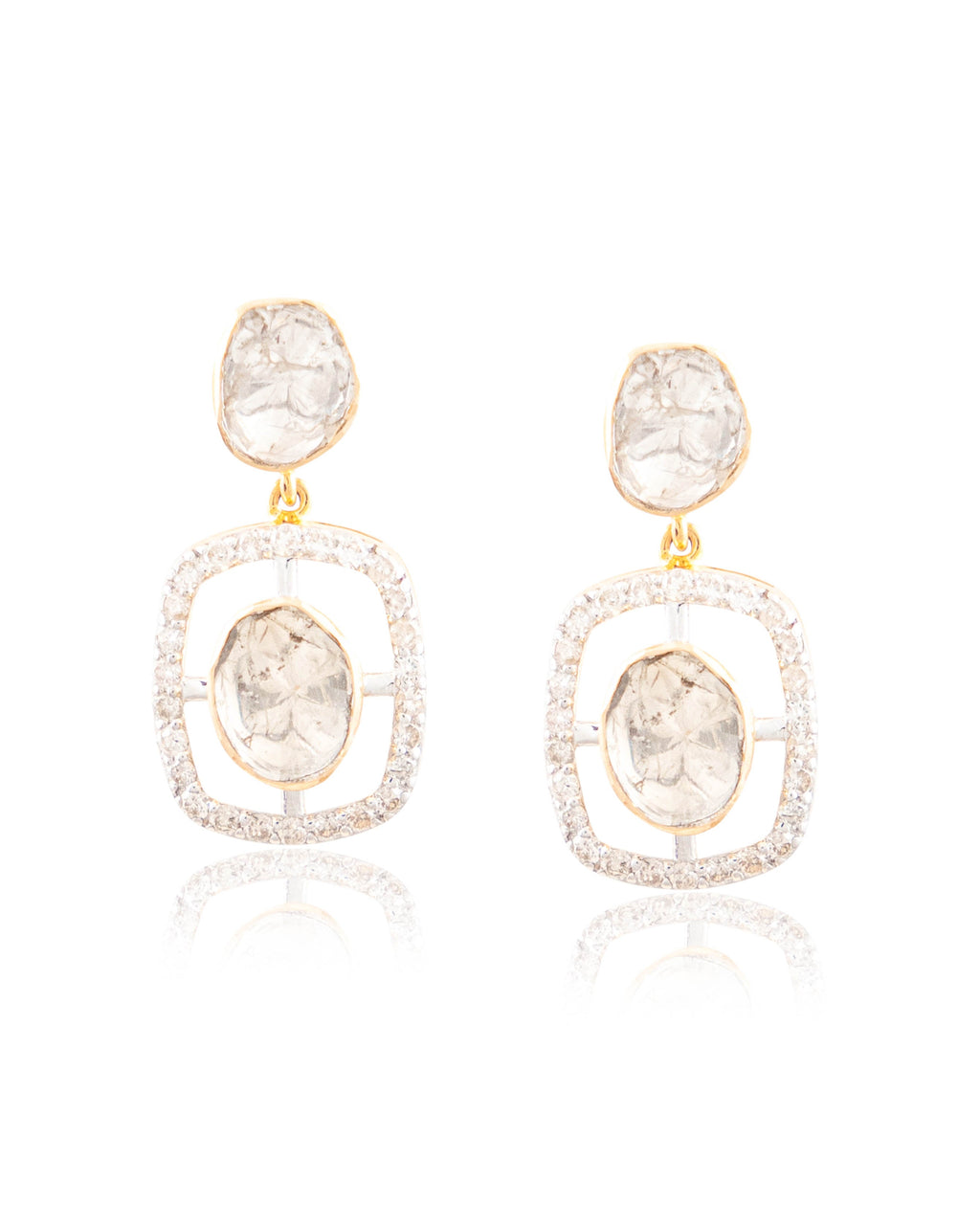 Ishita Choker And Divya Long Earrings Polki And Diamond Set