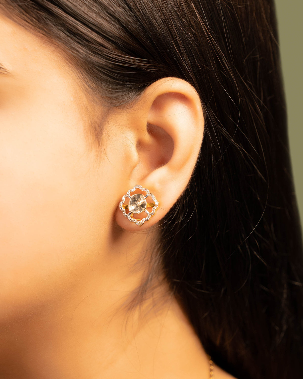 Tejaswi Pendant And Kirti Tops Polki And Diamond Set