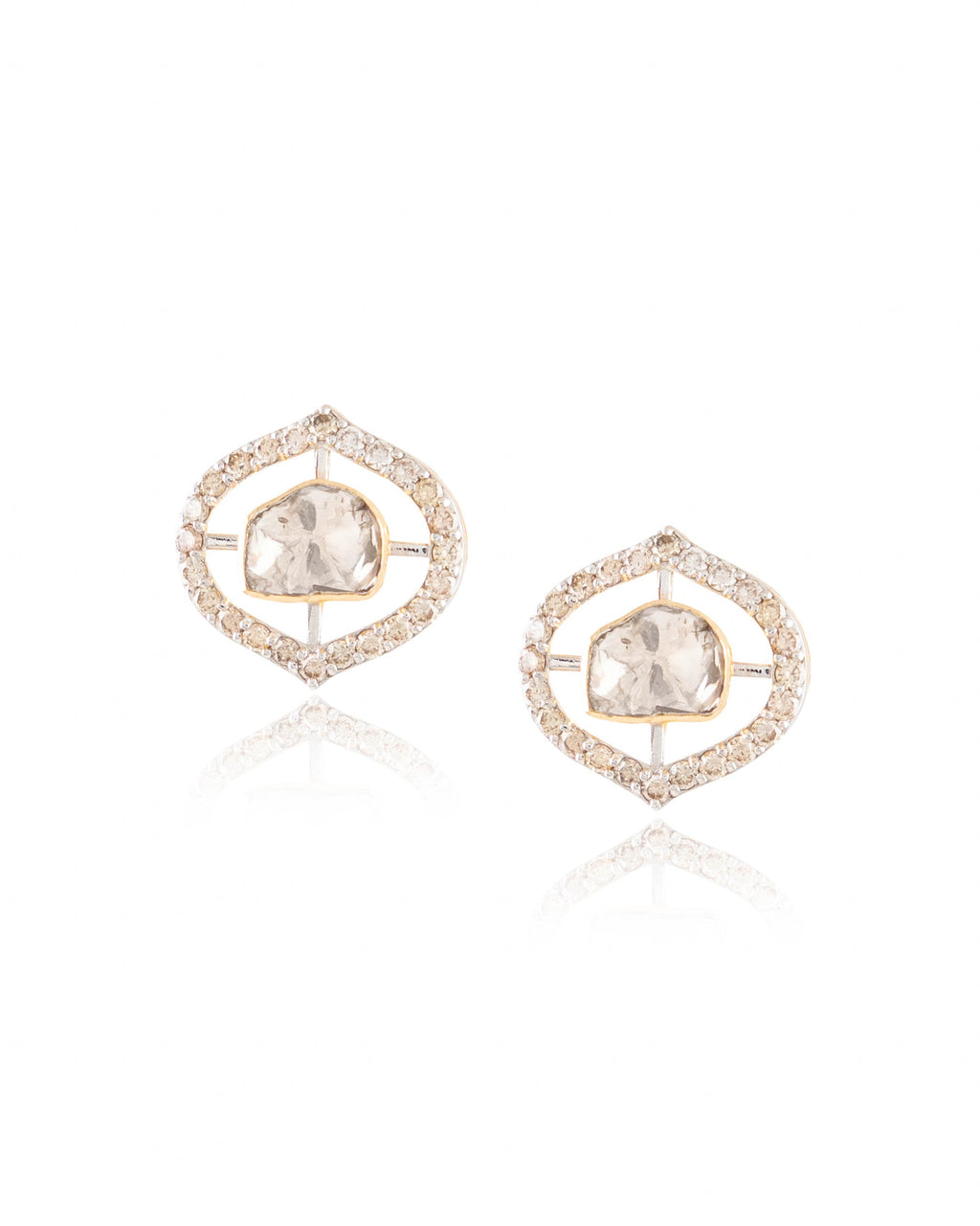 Tanushree Pendant And Bhagyashri Tops Polki And Diamond Set