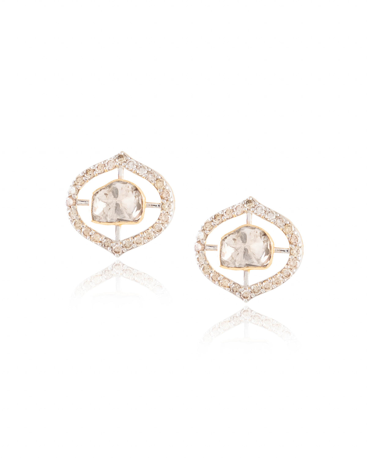 Tanushree Pendant And Bhagyashri Tops Polki And Diamond Set