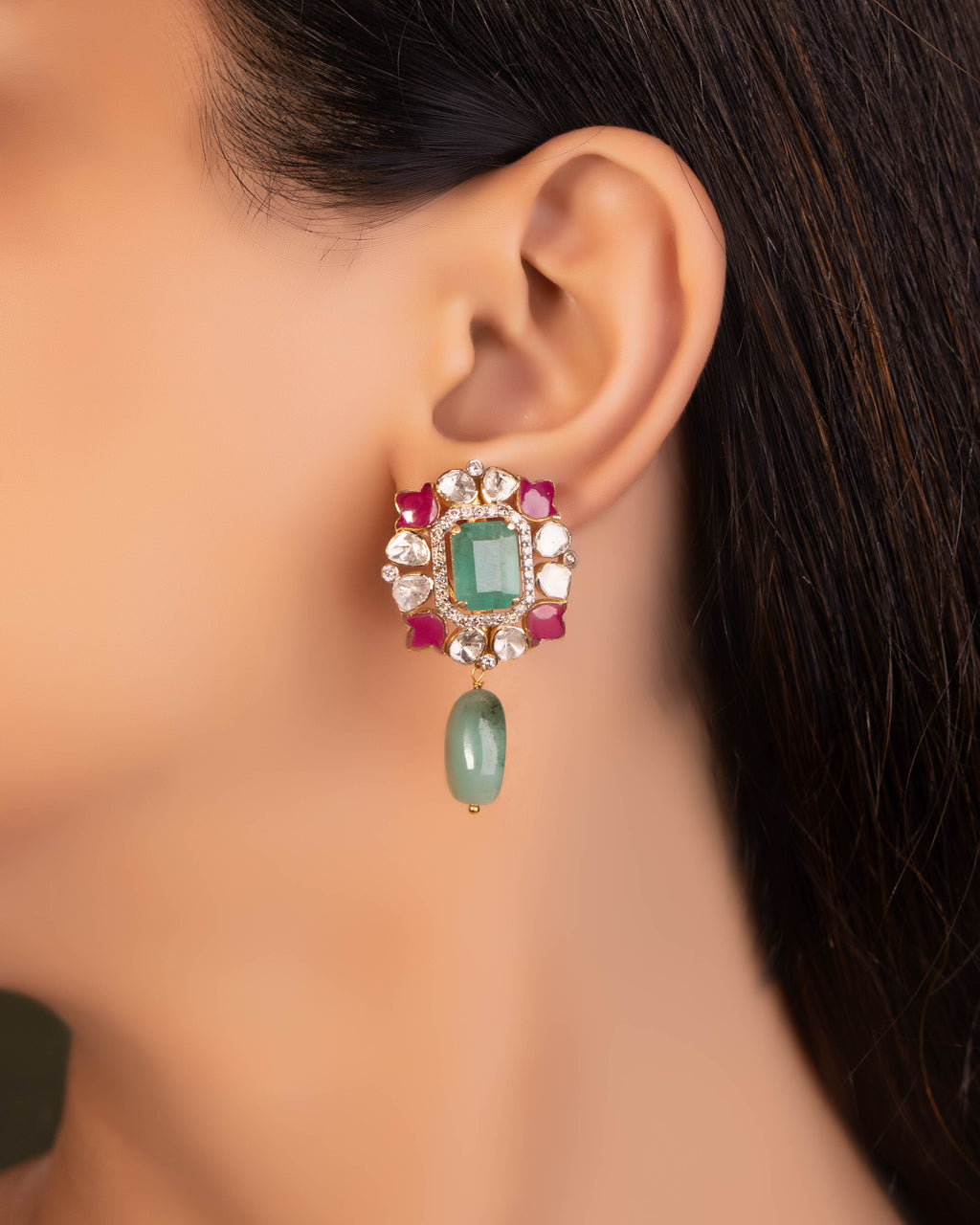 Faiza Polki And Diamond Tops